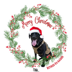 $12 Donation- Handmade Acrylic K9 Christmas Ornaments (Limited Time Only)