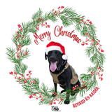 $12 Donation- Handmade Acrylic K9 Christmas Ornaments (Limited Time Only)