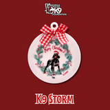 $12 Donation- Handmade Acrylic K9 Christmas Ornaments (Limited Time Only)