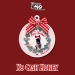 $12 Donation- Handmade Acrylic K9 Christmas Ornaments (Limited Time Only)
