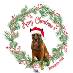 $12 Donation- Handmade Acrylic K9 Christmas Ornaments (Limited Time Only)