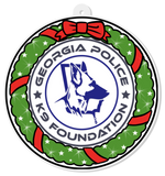 $14 Donation-Georgia Police K9 Foundation Christmas Card Design Collector Edition Ornament