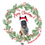 $12 Donation- Handmade Acrylic K9 Christmas Ornaments (Limited Time Only)
