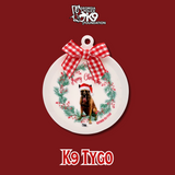 $12 Donation- Handmade Acrylic K9 Christmas Ornaments (Limited Time Only)