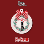 $12 Donation- Handmade Acrylic K9 Christmas Ornaments (Limited Time Only)