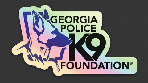 $7 Donation- Georgia Police K9 Foundation Holographic Sticker