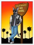 $6 Donation- Limited Edition K9 Axel Sticker