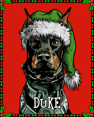 $6 Donation- Limited Edition K9 Duke Christmas Sticker