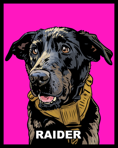 $5 Donation- K9 Raider Sticker