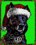 $6 Donation- Limited Edition K9 Leo Christmas Sticker