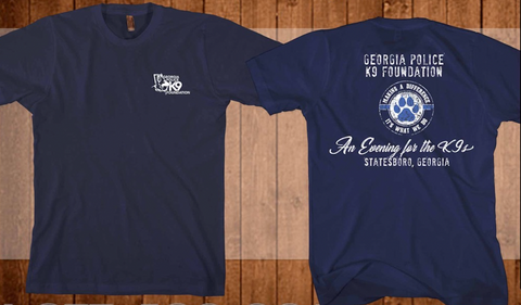 $30 Donation- Evening for the K9s Short Sleeved T-Shirt