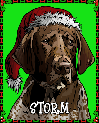 $6 Donation- Limited Edition K9 Storm Christmas Sticker